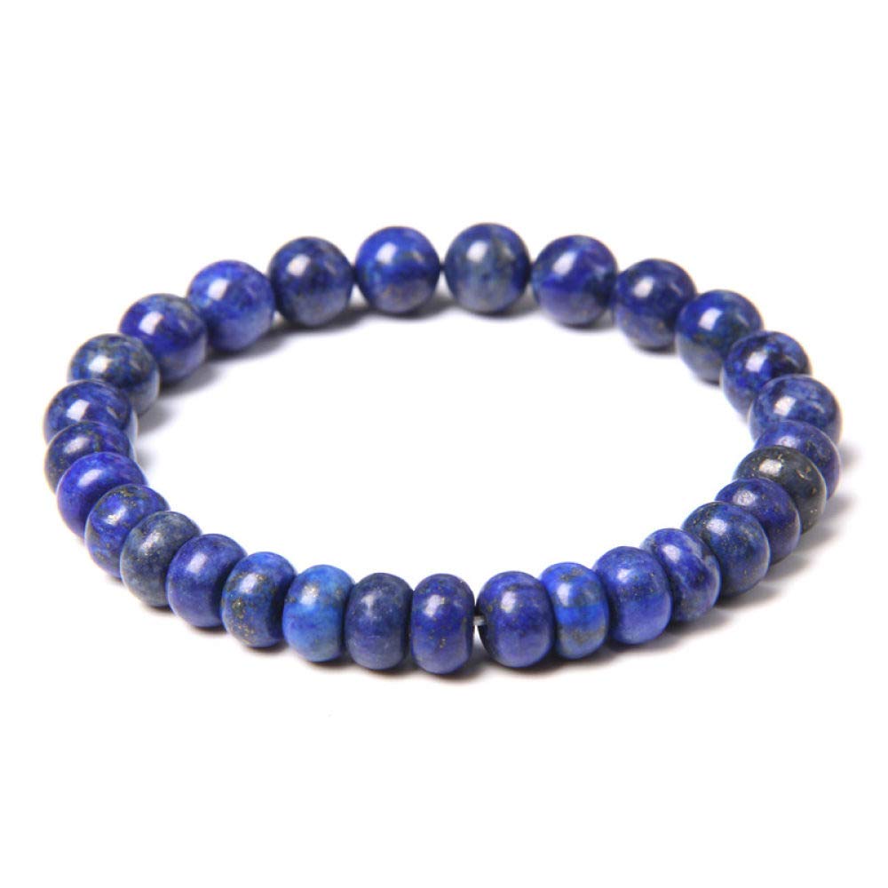 Bracciale Uomo In Agata Naturale 8mm - Pietra Indiana, Elastico, Lunghezza Regolabile 20-23 Cm, Unique Gems - 3