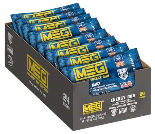MEG (Military Energy Gum) - Arctic Mint | Enhance Your Physical P...