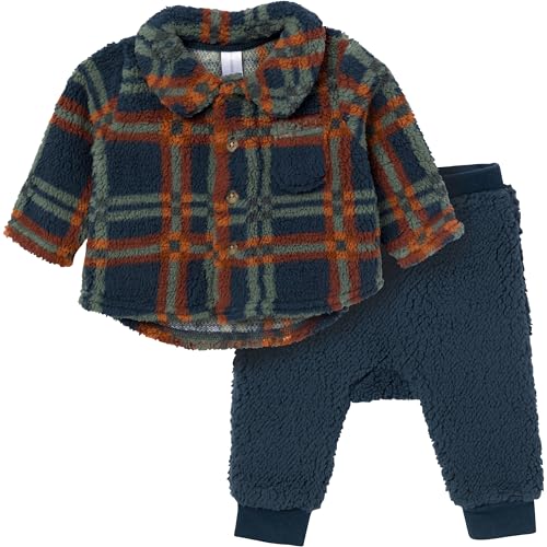 Image of Modern Moments by Gerber Baby Microplush Shacket and Pant Set