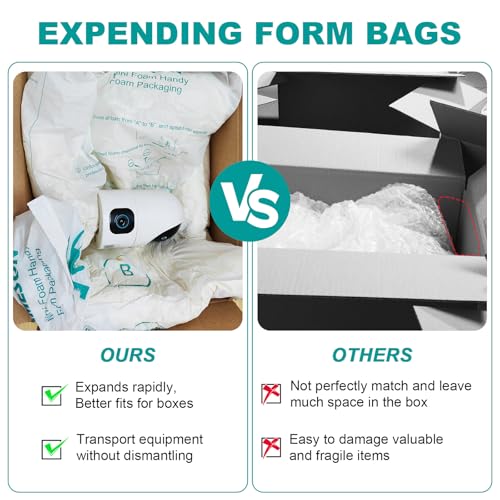 HEHIPLE 4pcs sacos de espuma de 18 * 23 polegadas para envio, expansão de espuma para envio, embalag