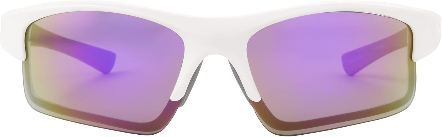Easton Women's Reflex Blade-Style Sports Sunglasses, White, 135 mm