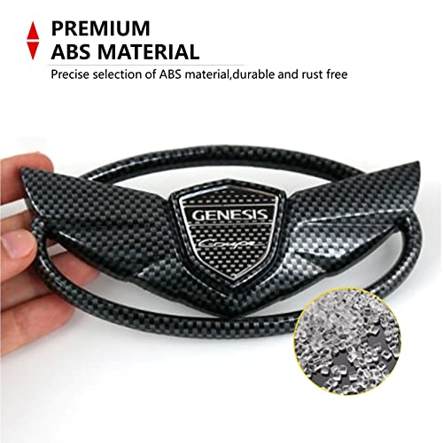 Image of Genesls Coupe 3D Front Rear Emblem,The Art of Speed Vintage Nameplate Badge Compatible with Genesls 2010-2017(Chrome)