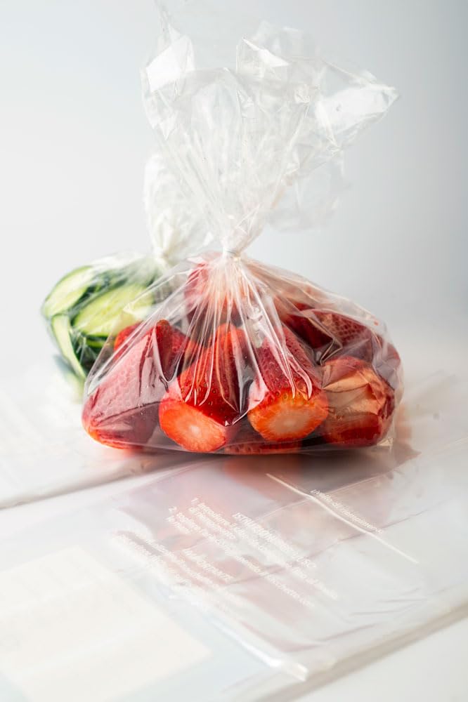 FACILE PACK - Sacchetti Trasparenti per Alimenti in Polietilene, Resistenti agli Urti e Basse Temperature, Confezione da 10 kg, 30x40 cm