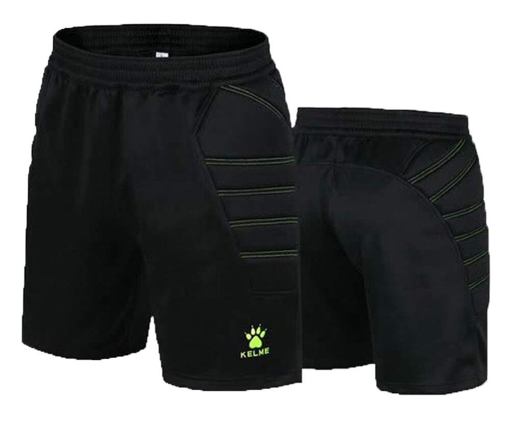 KELME Gepolsterte Torwart-Shorts, Fußball-Torwarthorte, mit Polstern für Damen und Herren