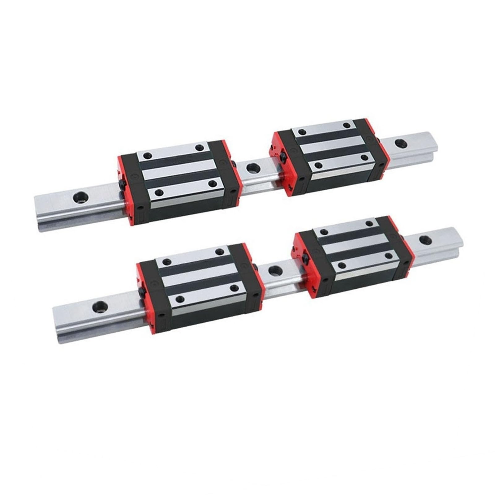 GTPBAO Kit de Rail de guidage linéaire carré HGR15, 15mm de largeur, Rail coulissant à mouvement linéaire lisse avec chariot à bloc coulissant carré HGH15CA rail de chargement(800mm 31.5" long)