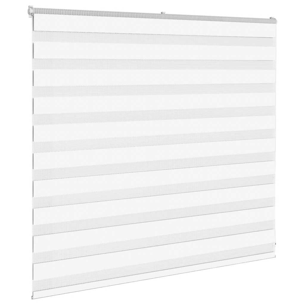Store Zebre White 155x100 cm Poliester | 100% poliester, łatwy do czyszczenia, kontrola światła, montaż na ścianie lub oknie