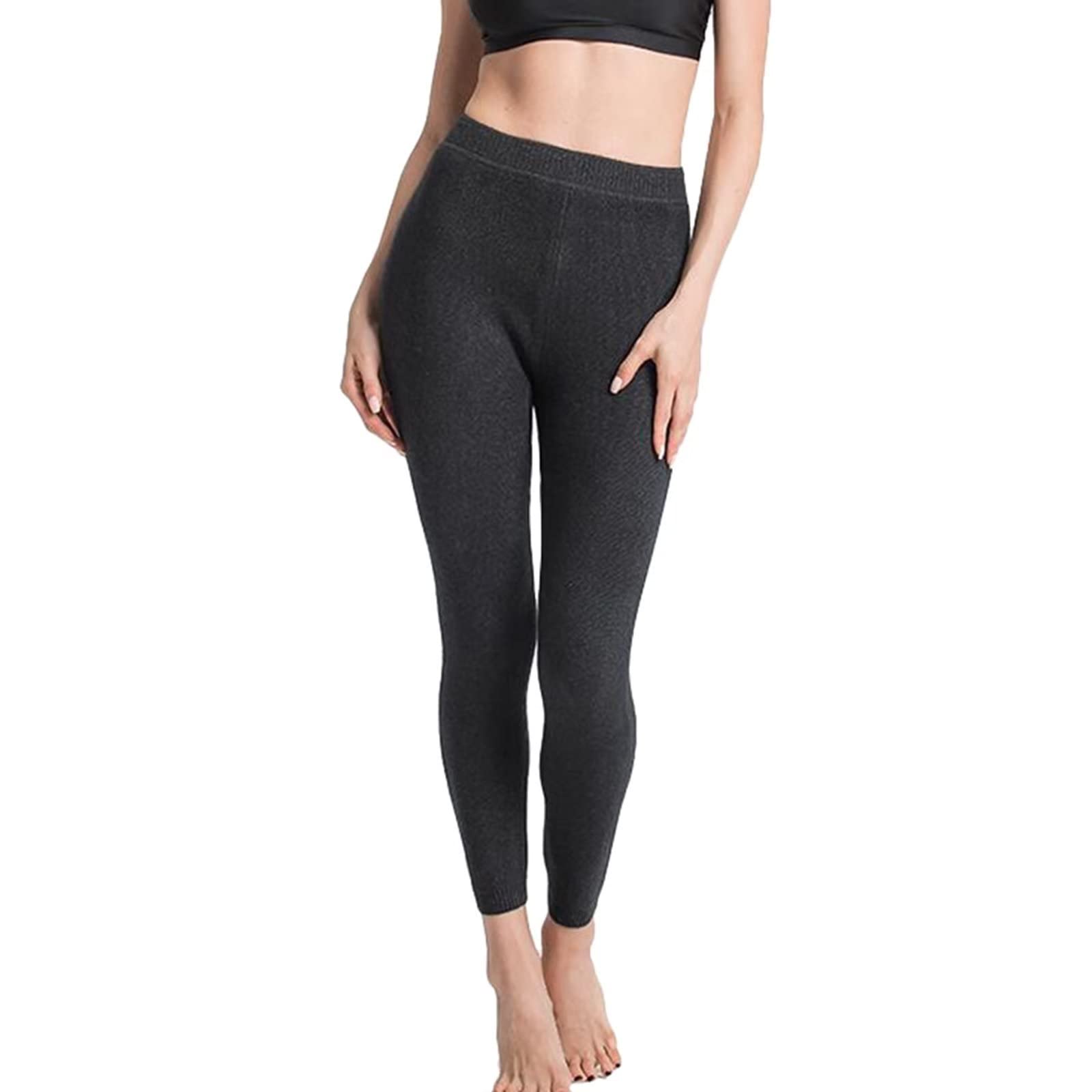 HNVAVQ 100% Cashmere Mens Biancheria Intima Termica Pantaloni di Base Layer Leggings Pantaloni per le Donne, G (donne), 4XL