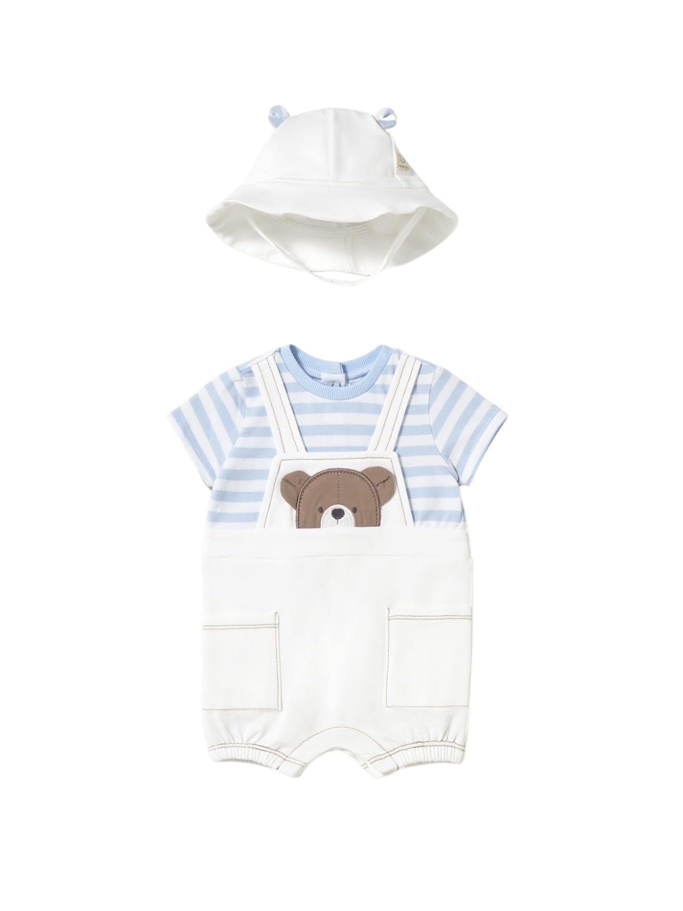Mayoral Pelele peto y gorro para bebé niño 2-4 meses (65cm)