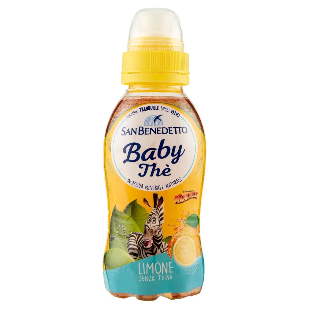 San benedetto Thè baby, the deteinato alla limone entcoffeiniert, Soft drink, lemon tea decaffeinated, Eistee zitrone PET 48x 25cl + Italian Gourmet polpa 400g