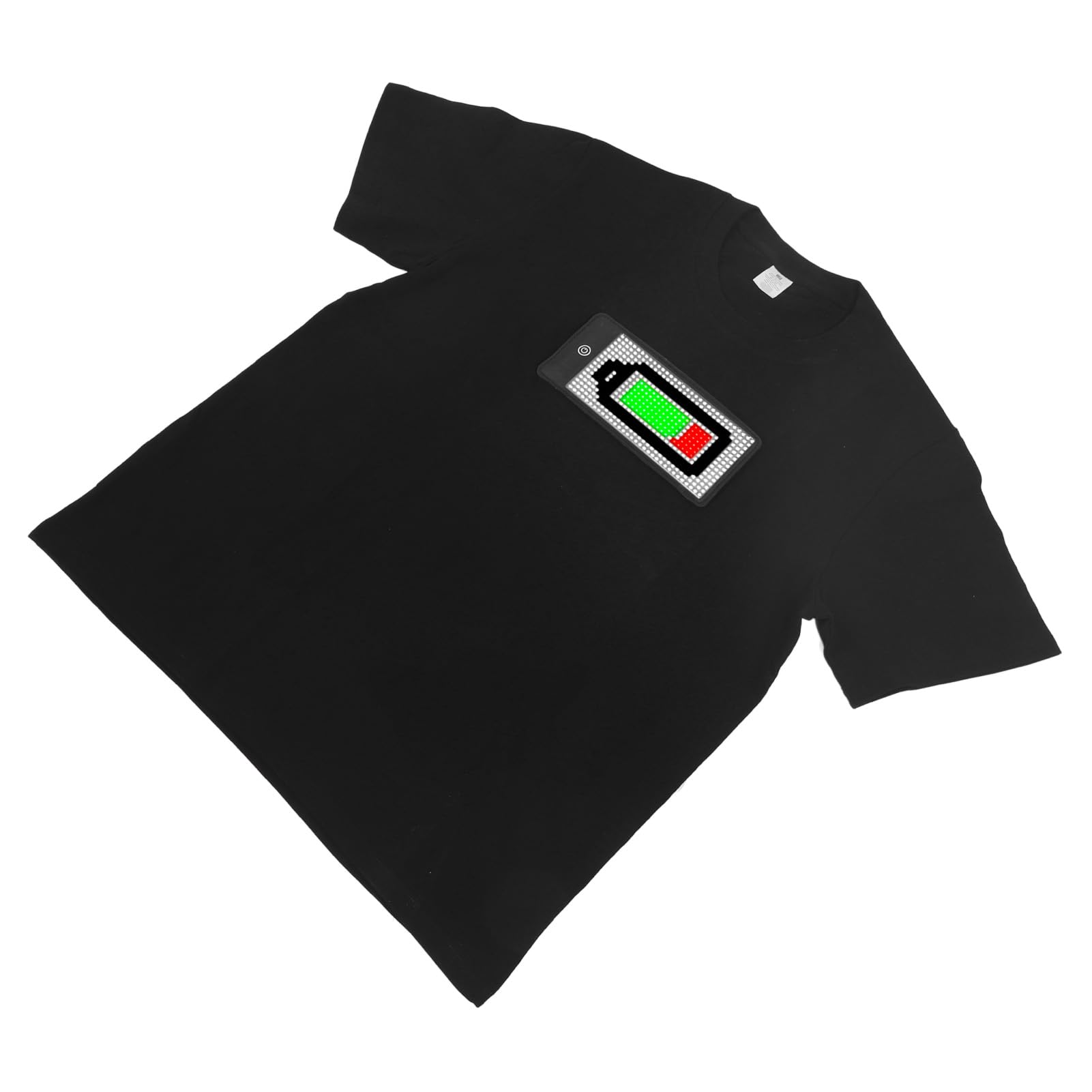 Bewinner T-Shirt LED avec écran programmable - T-Shirt Lumineux Bluetooth, Contrôle APP, Batterie intégrée 1500mAh (Taille XXL)