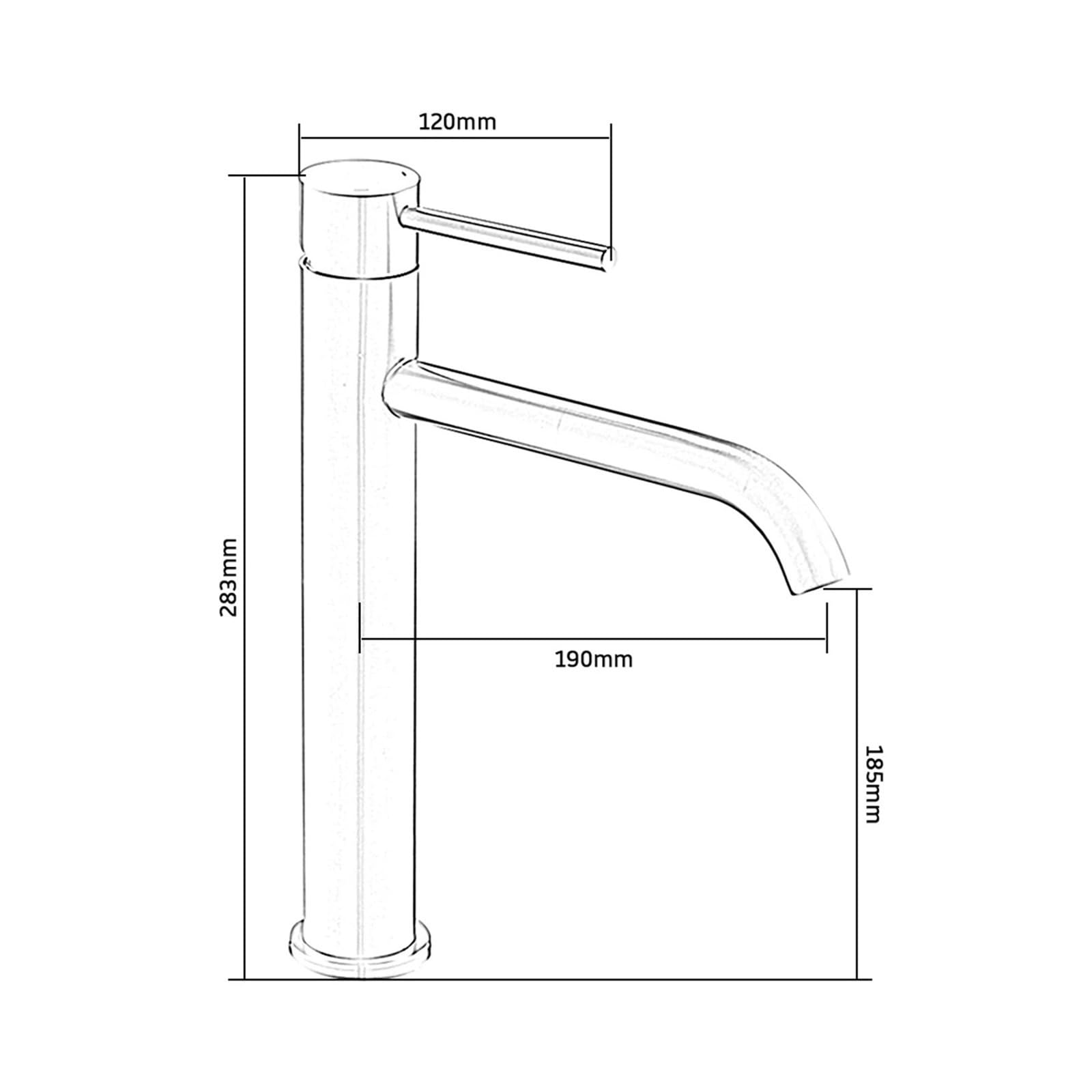 YZYSHHX Badezimmer-Waschtischarmatur, hoch, Schwarz/Gebürstet/Weiß, Wasserhähne, Handwaschbecken, Einhebelmischer, Waschtischarmaturen (gebürstet)