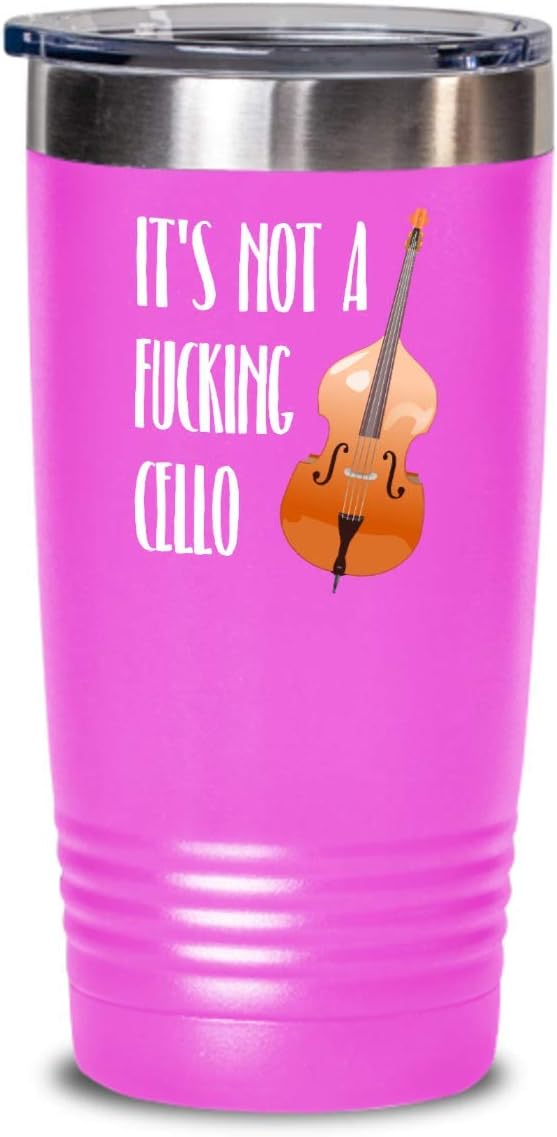 Upright Bass Gift - Double Bass Tumbler - Bass Player Gift - Bass Gifts - Not A Fucking Cello
