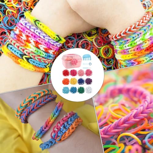 Kit création bracelets elastiques bijoux jouets artisanaux bandes enfant