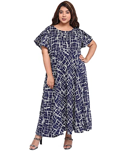 Image of OOMPH! Women's Western & Fusion wear Crepe A-Line Maxi Dress - mdfoil