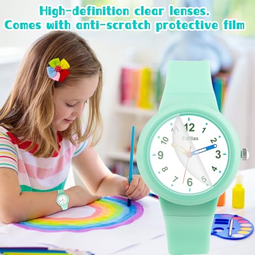 Image of Edillas Kids Watches Analog Boys Girls,Children Waterproof Wristwatch for Kids Toddler Easy to Read Learn Time Sport School with Soft Strap