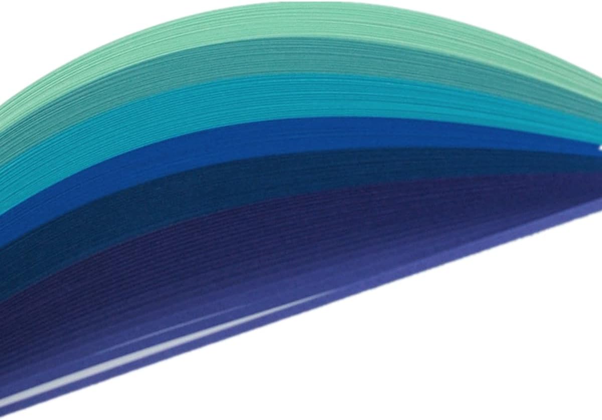 ODETOJOY Quilling Paper Gradient Quilling Strips 3mm Crafts Filigrana Paper 1/8inch Rainbow Color 120pcs Length 21inch (7colors Set)