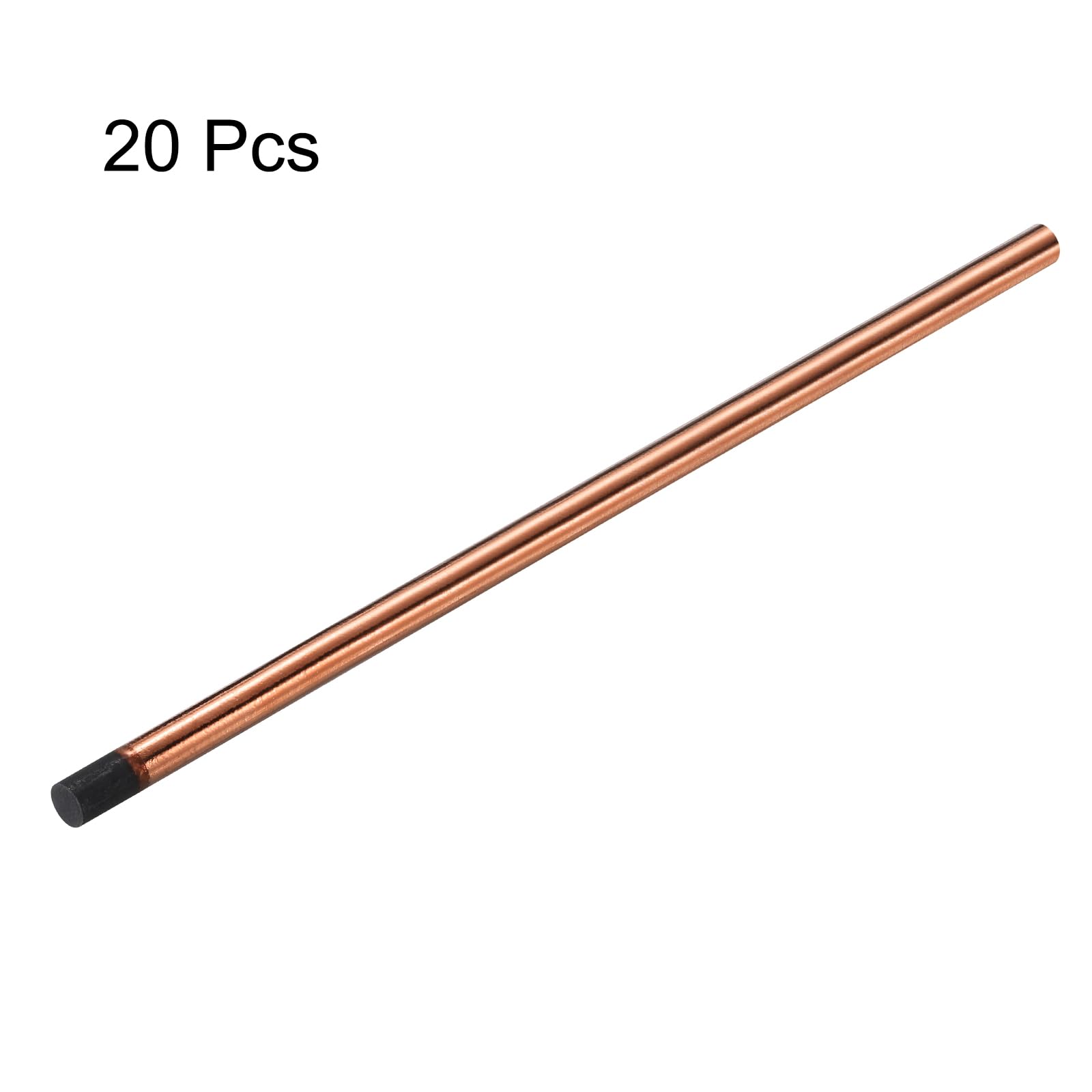 PATIKIL 20pcs 12mmx355mm(0.47"x14") Carbon Arc Air Gouging Rods Copper Graphite Coated Gouging Electrode Rods for Welding - Image 3
