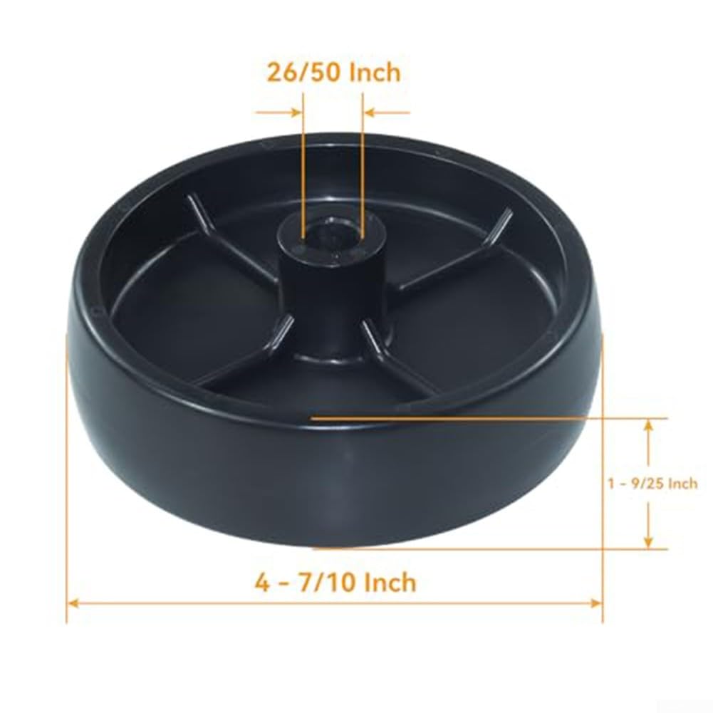 Ruedas de cubierta para cortacésped, 4 ruedas de 5 pulgadas 734-04155 734-0973, con pernos y tuercas para Toro