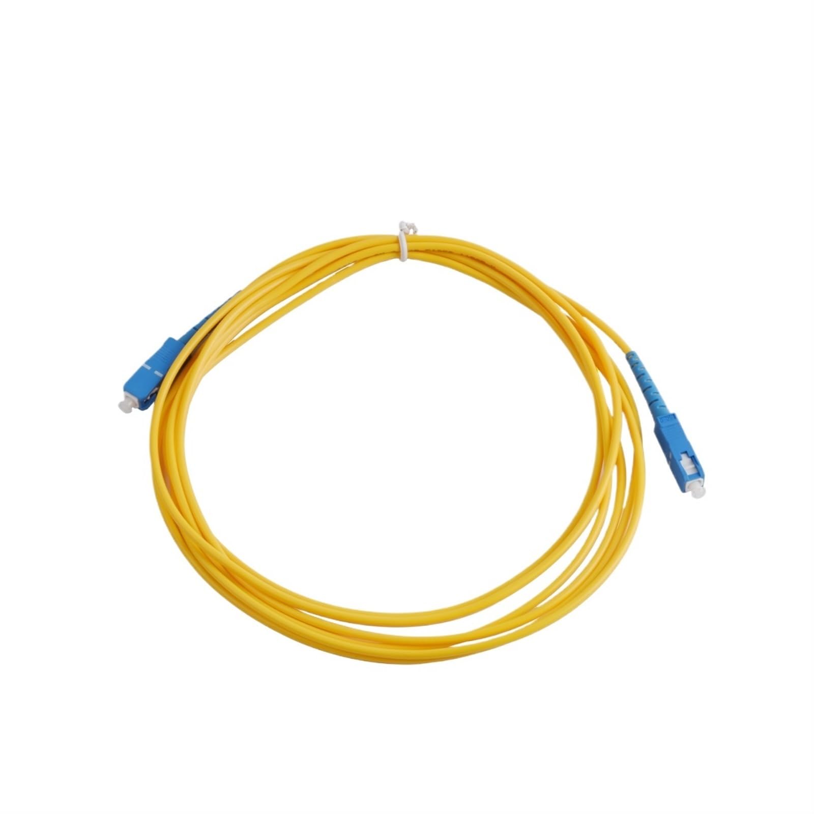 5PCS UPC SC a SC cavo di prolunga in fibra ottica Single-Core Single Mode Simplex Indoor Patch Cord 1M/3 metri/5/10M/15M/20M/30M filo(1M)