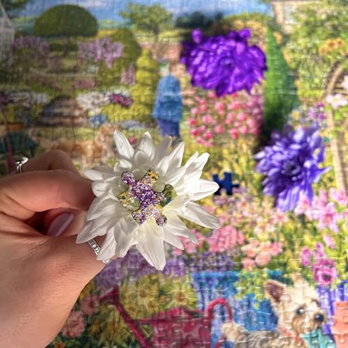Gibsons Garden in Bloom 1000 Piece Jigsaw Puzzle for Adults – Beautiful Summer Garden Scene by Janice Daughters – Relaxing Countryside – Premium Sustainable Puzzle Made in the UK/EU - Image 5