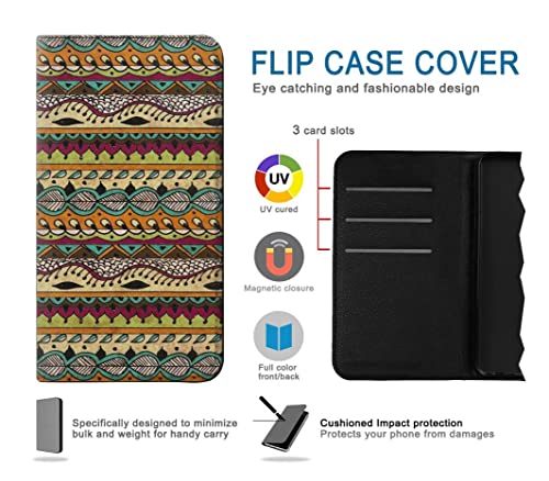 Etui Google Pixel 10a housse cuir Aztec Boho Hippie - 4