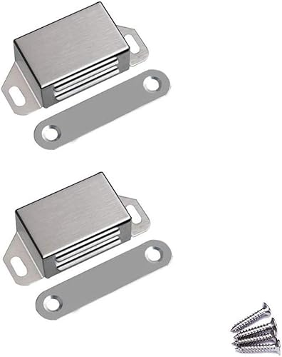 Miniatura 8 de Pestillo magnético para puerta, 30 libras de acero inoxidable de alta resistencia magnética para cocina, baño, armario, armario, armario, puerta,