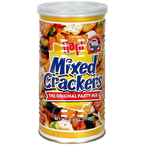 Hapi Mixed Snack Crackers, 6-Ounce Can (Pack of 6) Cover