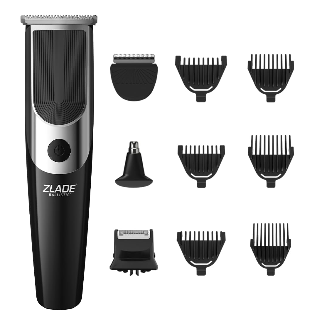 Zlade Neo All in One Trimmer for Men, 10-in-1 Grooming Kit for Men, 4 Unique Blades Each for Beard, Body, Nose & Ear and Foil Shaver for Face, 90 Minutes Non-stop Runtime, 6 Length Settings, Zero Trimming and Clean Shaving, Fast Charging with USB-C,  (B0DB7YH1GC) Amazon Price History, Amazon Price Tracker