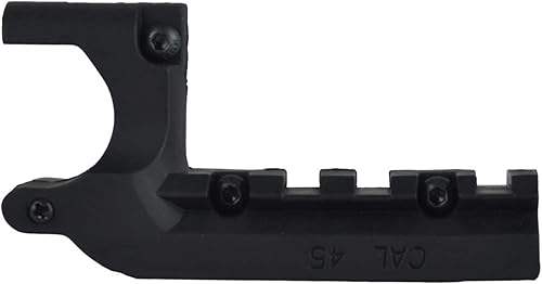 Miniatura 6 de Gotical M1911 Picatinny Rail Mount for Hunting Shooting  Adaptador de riel 1911 Agarres fuertes (negro)