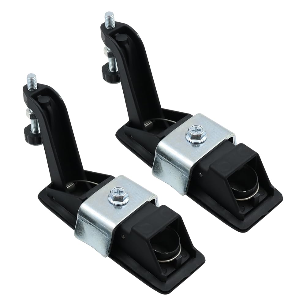 Sarini 2PCS Compression Latch Lock Trigger Latch Zinc Alloy Adjustable Lever Hand Operated Flush Lever Compression Latches Black