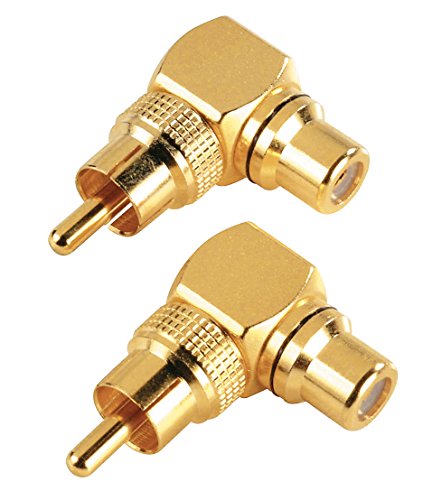 Audio-Adapter Cinch-Anschluss-Set 90°