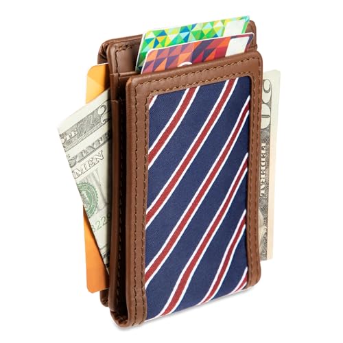 Image of Tommy Hilfiger Men's Tie Fabric Magnetic Front Pocket Wallet