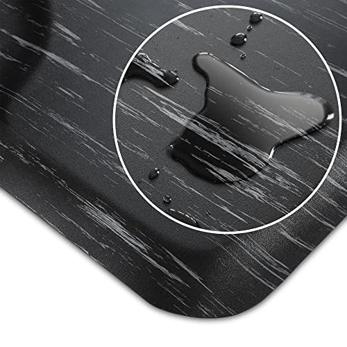 Image of Saloniture 3 ft. x 5 ft. Salon & Barber Shop Chair Anti-Fatigue Floor Mat - Marble Rectangle - 1 /2 in. Thick