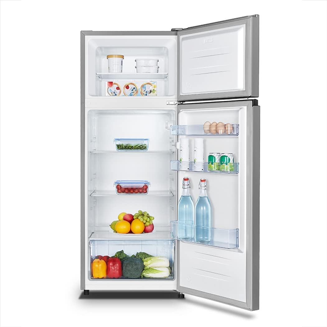Hisense RT267D4ADF Frigorifero Doppia Porta a Libera Installazione Modello 2021, 205 L, Grigio [Classe di efficienza energetica F]