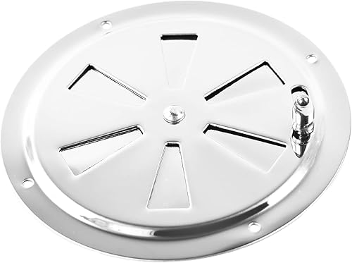 Miniatura 8 de MARINE CITY Placa de ventilación de cabina de acero inoxidable pulido de grado 304, cubierta de ventilación redonda, placa de ventilación de