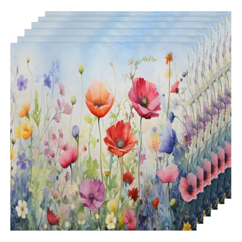 Servilletas de Tela Multicolor Set x6 50.5x50.5 cm miniatura 1