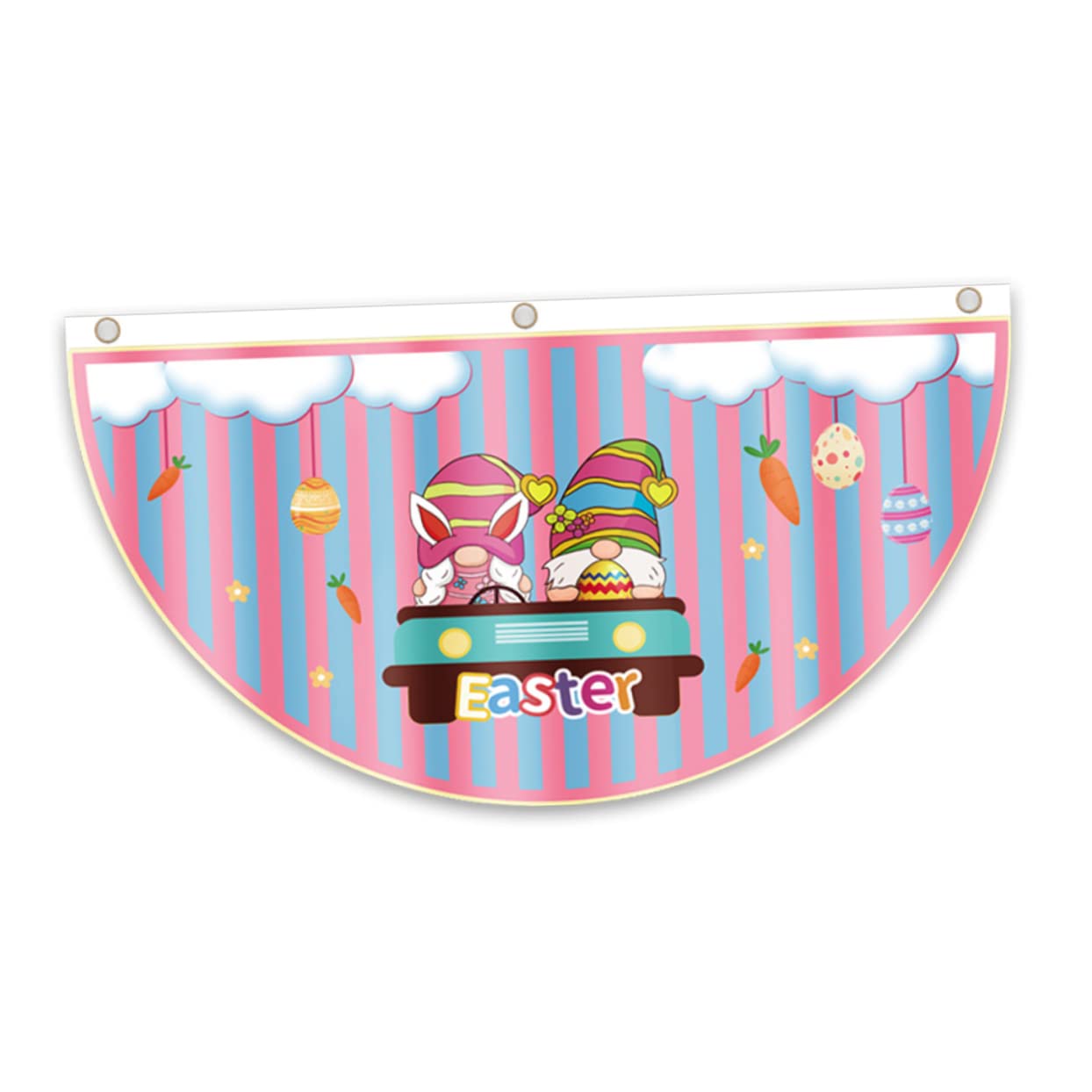 Kisangel 8piezas Banderines De Pascua Decorativos Banderín Forma Para Celebraciones Para Jardines y Porches Decoración De Feliz Pascua Creativo y Resistente