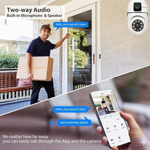 Image of DDLC 4MP /8MP Dual Lens WiFi Smart Light Bulb Camera for Home | Color Night Vision | Two Way Audio | Indoor Wireless Security Camera | Mobile App V380 Pro (Dual Lens Light Camera)