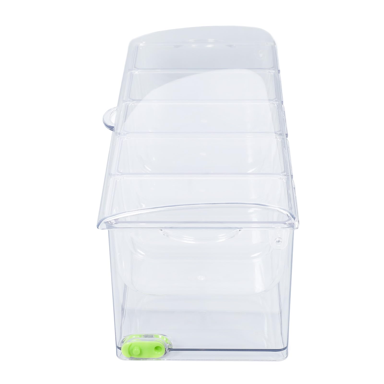Contenitore per condimenti refrigerato per ghiaccio, contenitore in plastica per alimenti, vassoio da portata multi-scomparto con coperchio, ideale per feste in cucina e viaggi, 1,5 l (circa 12 tazze)