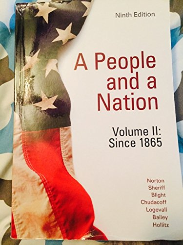 A People and a Nation Volume II: Since 1865 Nin... 1285899555 Book Cover