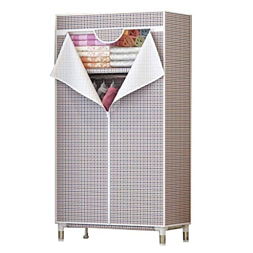 Armario para almacenamiento de ropa portátil ZAW con marco de acero 25mm 2