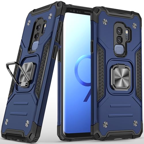 Coque Samsung S9+ antichoc avec béquille et dos magnétique intégré