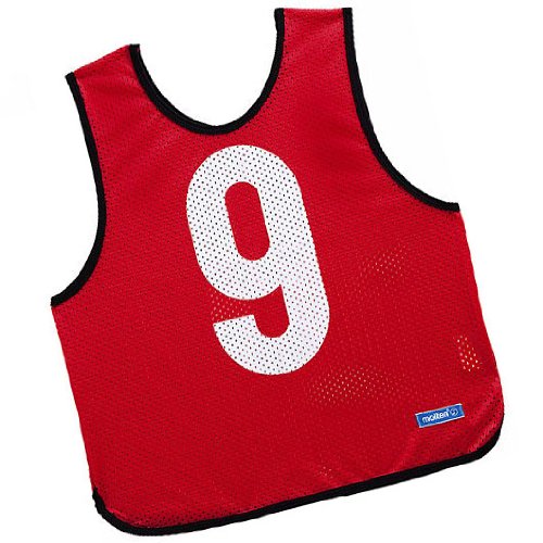 モルテン molten ゲームベストジュニア赤 10 枚組み 1 〜 10 GB0112R ジュニア ボーイズ Amazon | モルテン ゲームベストジュニア赤10枚組み1?10 GB0112-R