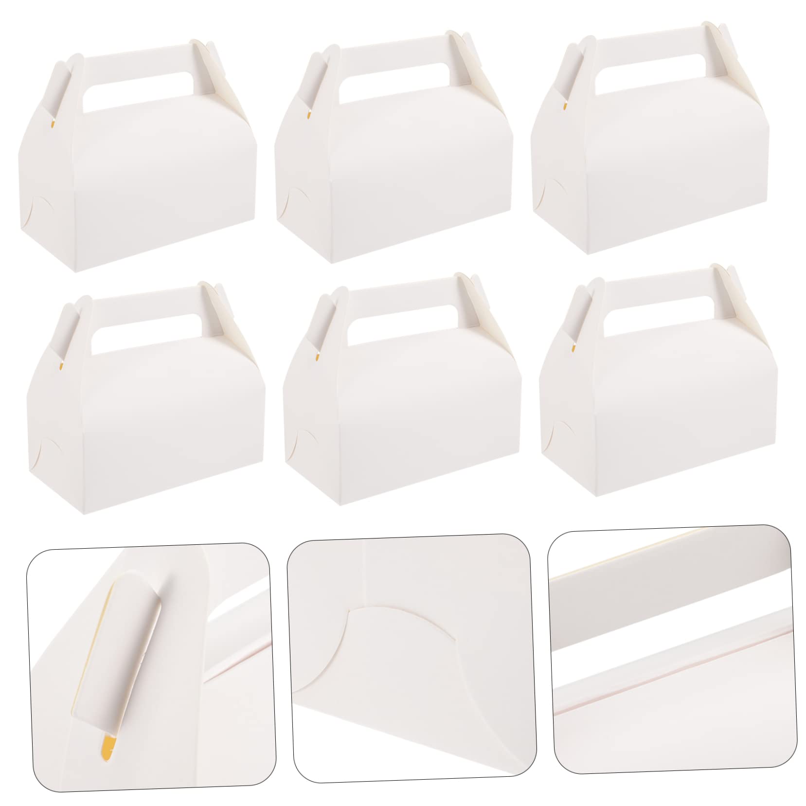 Caja de Cupcakes White de Papel, Lote de 50 Unidades para Repostería