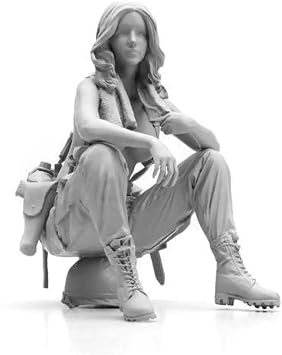 1/9 Resin Model Kit Nudes Beautiful Girl US Army Soldiers Unpainted