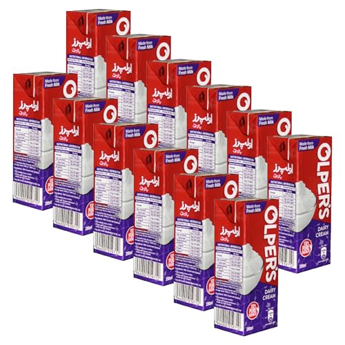 Image of Olper's Dairy Cream 200ml (6.76Oz) | Pack of 12 | Rich & Luxurious | Whipping Cream For Desserts | Suitable For Baking, Coffee & Tea | Made with Fresh Milk