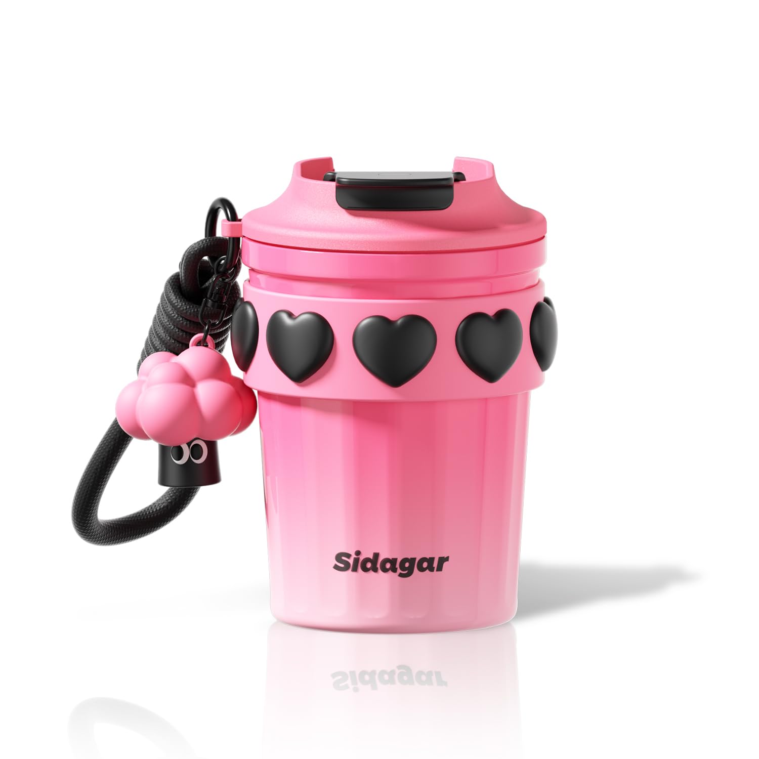 Amazon.co.jp: Sidagar 380ml ステンレス製密閉コーヒーカップ