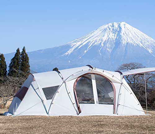 Carpa para camping con porche y divisores para 4 personas