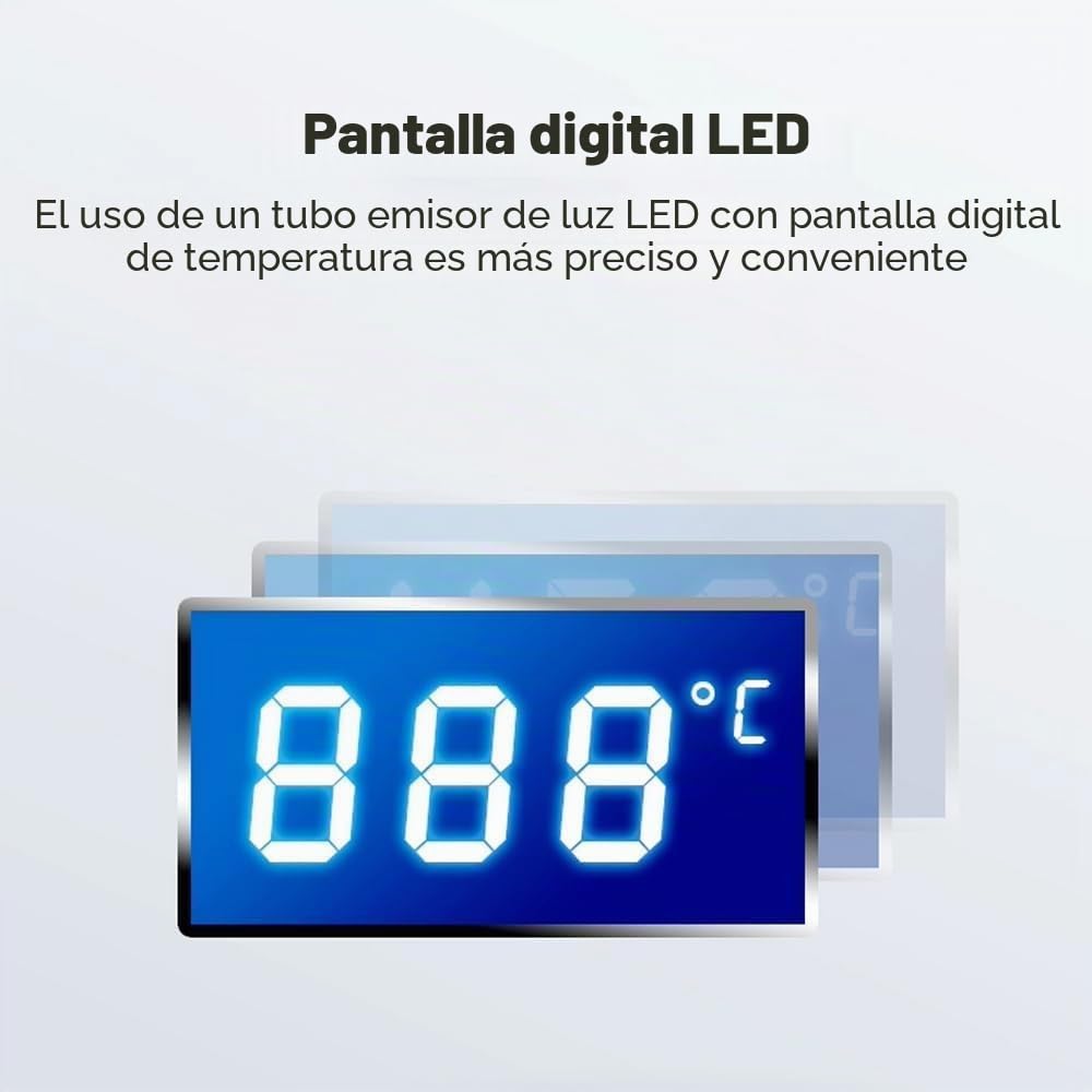 Pistola de Aire Caliente, 220V 450W Soldador Aire Caliente, Pistola de Calor, Estación de Soldadura Electrónica con Pantalla LCD Ajustable para Circuitos Integrados SMD BGA con 4 Boquillas, 1 Soporte
