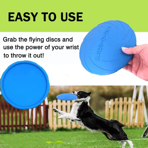 2 pezzi di frisbee per cani, disco per cani